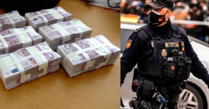 La policía española detuvo a un hombre con 285.000 euros en efectivo. Se dispone de información sobre cómo consiguió semejante suma de dinero.